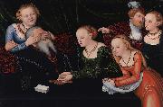 Lucas Cranach the Elder courtesans oil
